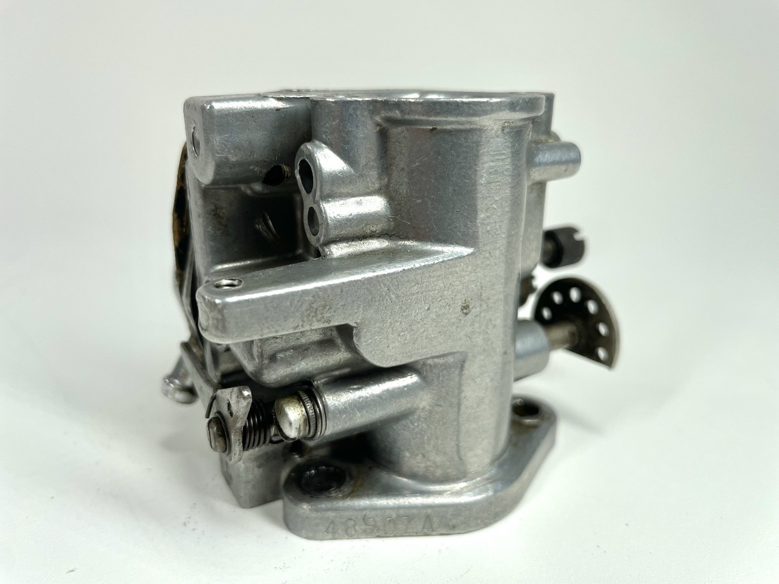 McCulloch Flat Back Chrome Carburetor 48907A Engine Go Kart Vintage Racing MC