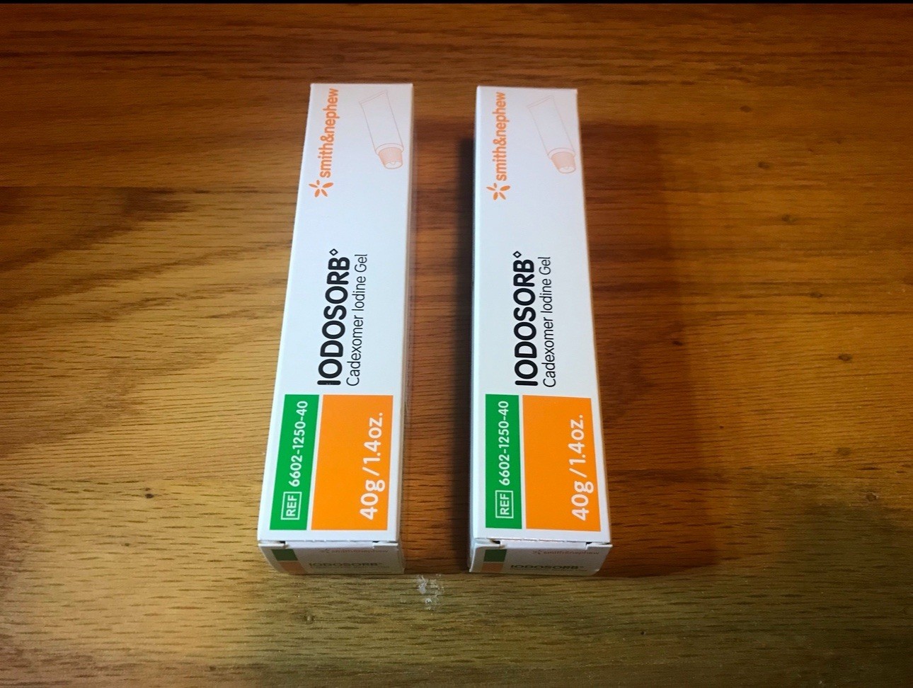 Smith & Nephew Iodosorb Wound Cadexomer Iodine Gel X 2 Tubes 1.4oz 40g Exp 2028