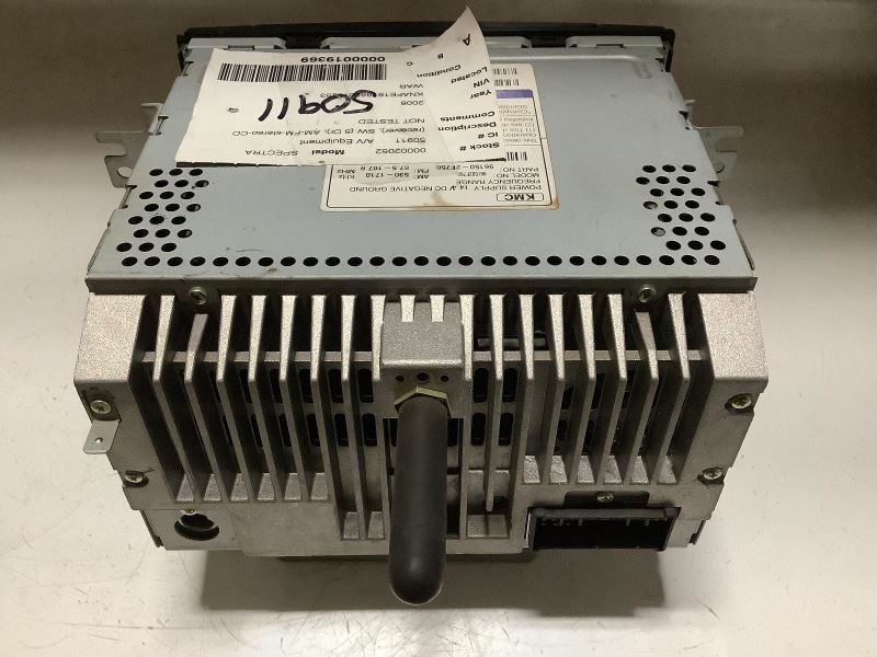 Audio Equipment Radio Receiver Station Wgn 5 Door Fits 07-09 SPECTRA 52687