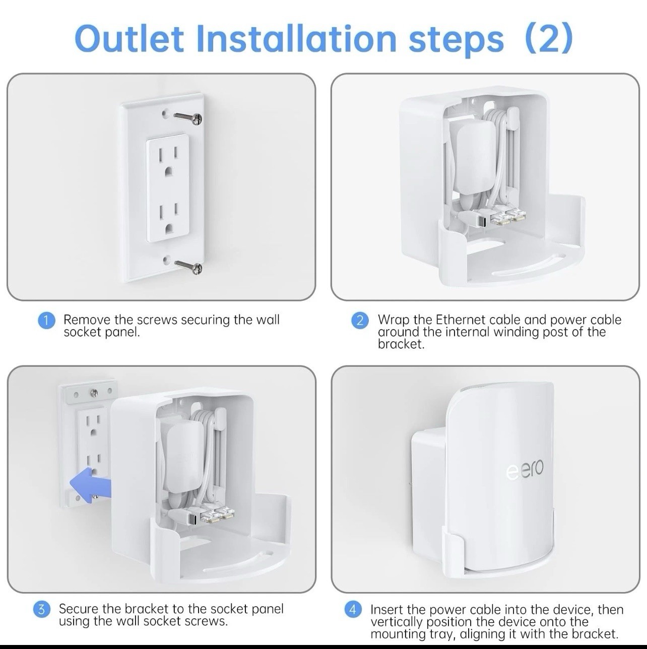 Wall Mount for eero Pro 7 Tri-band Mesh Wi-Fi 7 Router