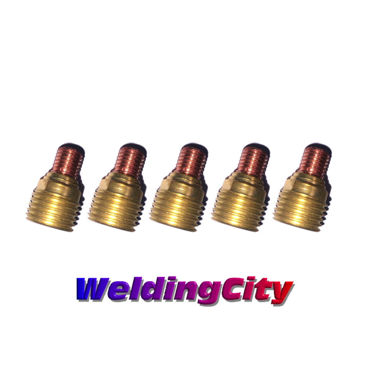 WeldingCity® 5-pk Gas Lens Collet Body 45V45 1/8" for TIG Welding Torch 9/20/25