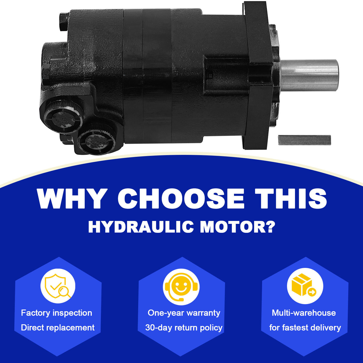 New Char-lynn 109-1103-006 /Eaton 109-1103 Motor Shipping from the United States