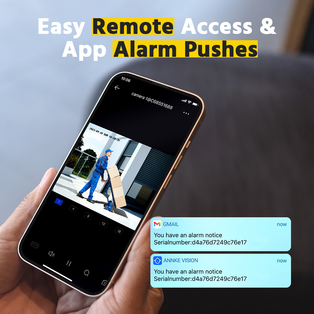 ANNKE 4K Full Color Night PoE Security IP Camera Dual Lens Two-Way Audio Outdoor