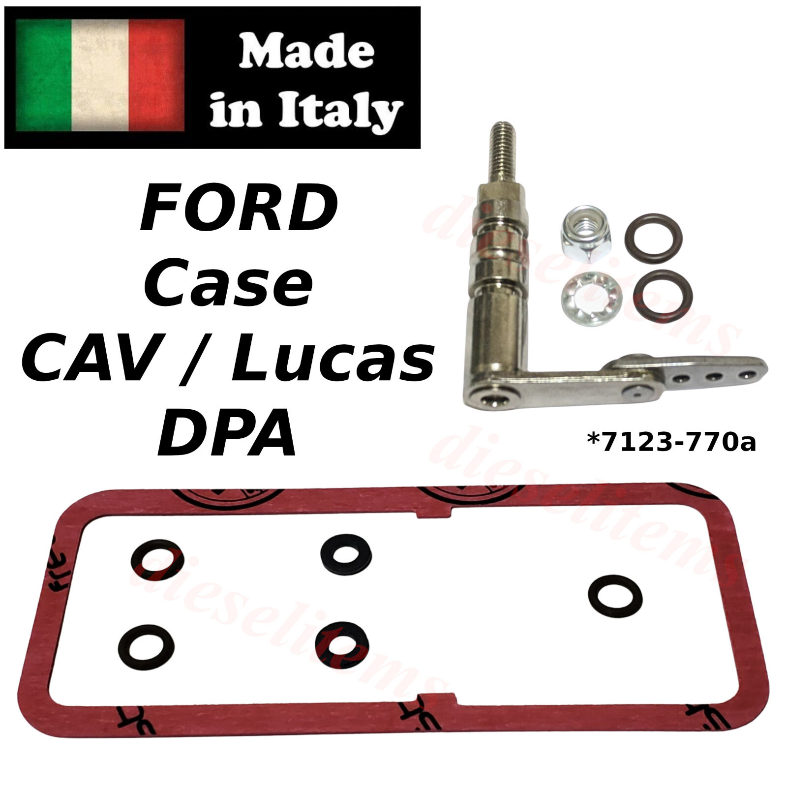 Cav Lucas Top Cover Gasket & Throttle for Ford Case DPA Injection Pump Fuel Leak