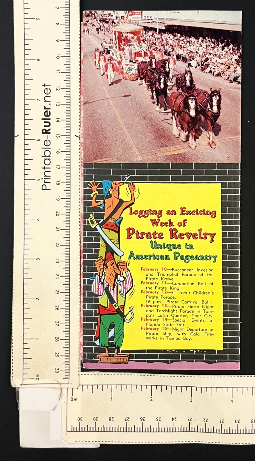1958 Tampa Florida Gasparilla Pirate Festival Guides Vintage Travel Brochure Lot
