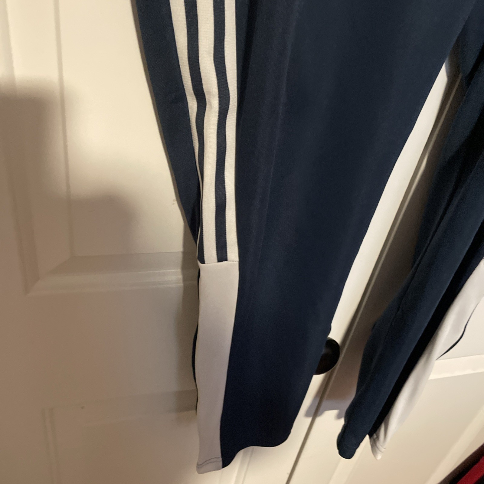 NWT ADIDAS Tiro Track pant, standard length, blue with white & red, size 2X