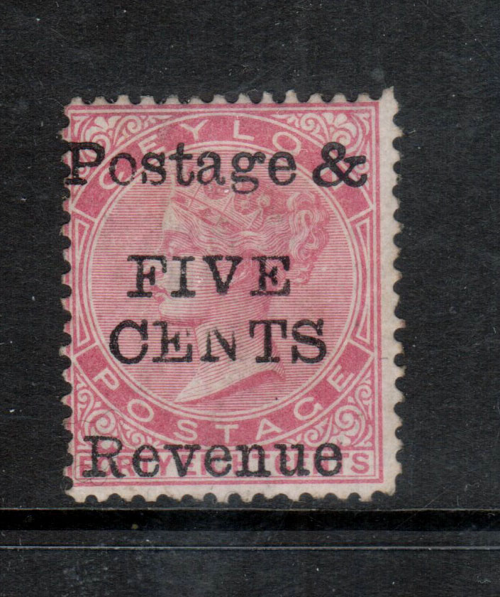 Ceylon #98 (SG #157) Mint Fine Full Original Gum Lightly Hinged **Certificate**