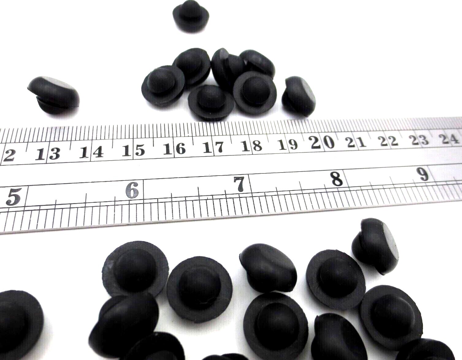 1/4" Hole Fit Rubber Grommet Bumper Push-In For 1/4" Hole 1/16" Panel - Durable!