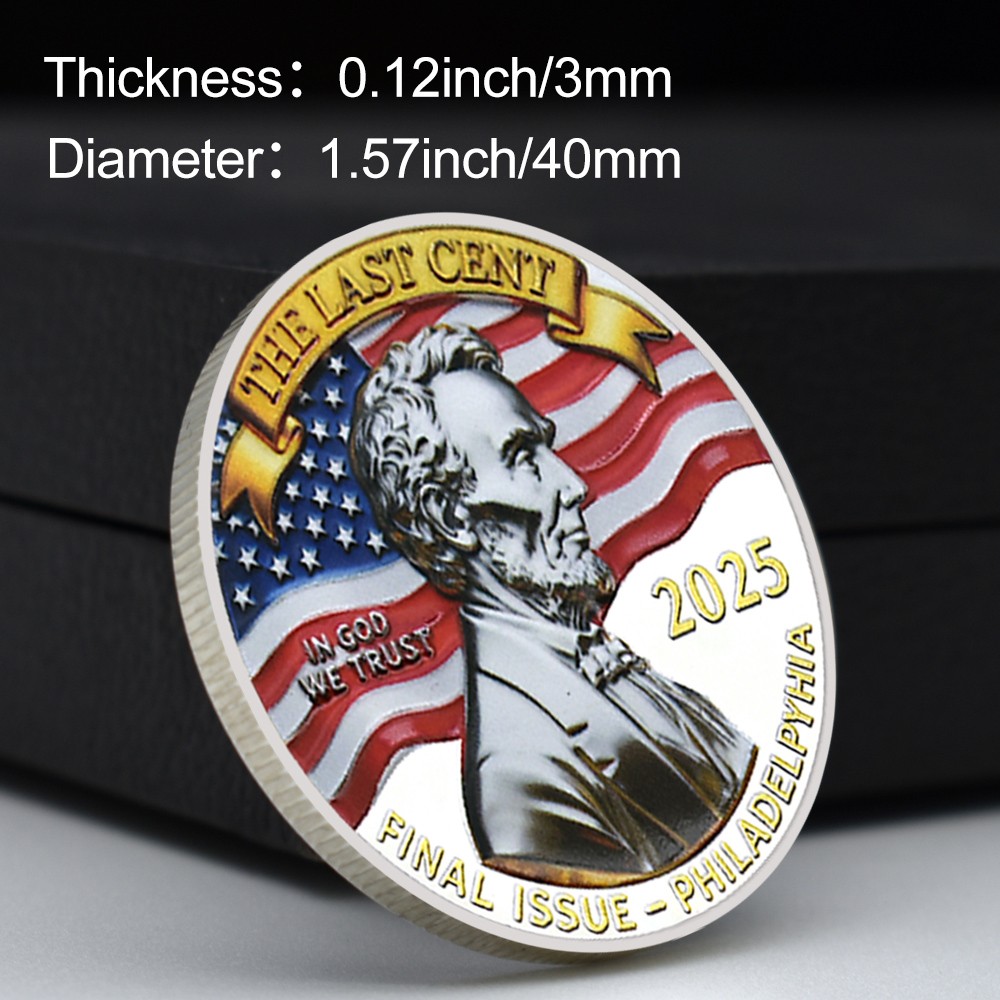 The Last Cent 2025 Final Issue Philadelphia R.I.P. Penny Commemorative Coin