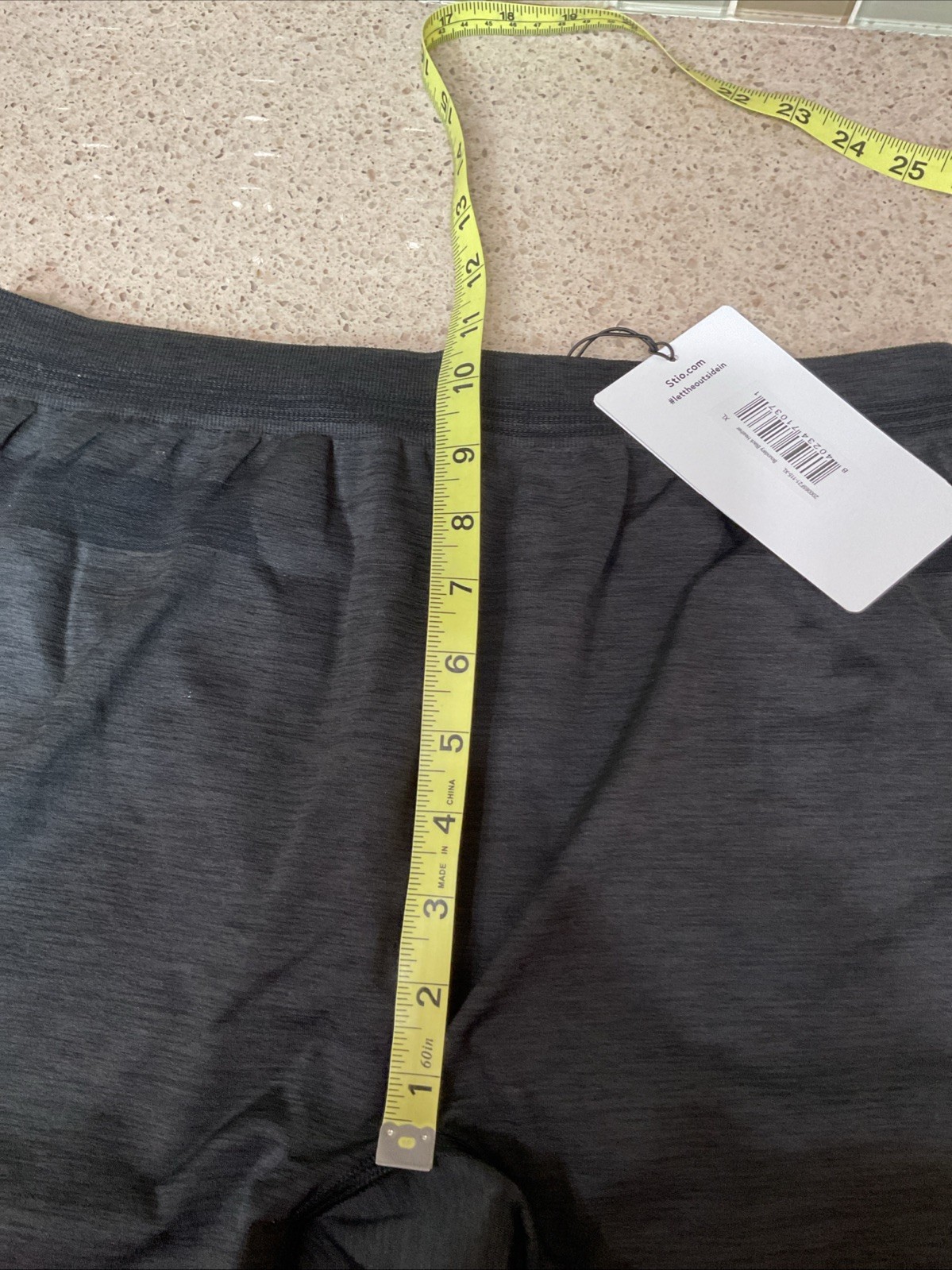 Mens Stio Leggings Boundary Tights Sz XL Black Heather Outdoor Hiking New