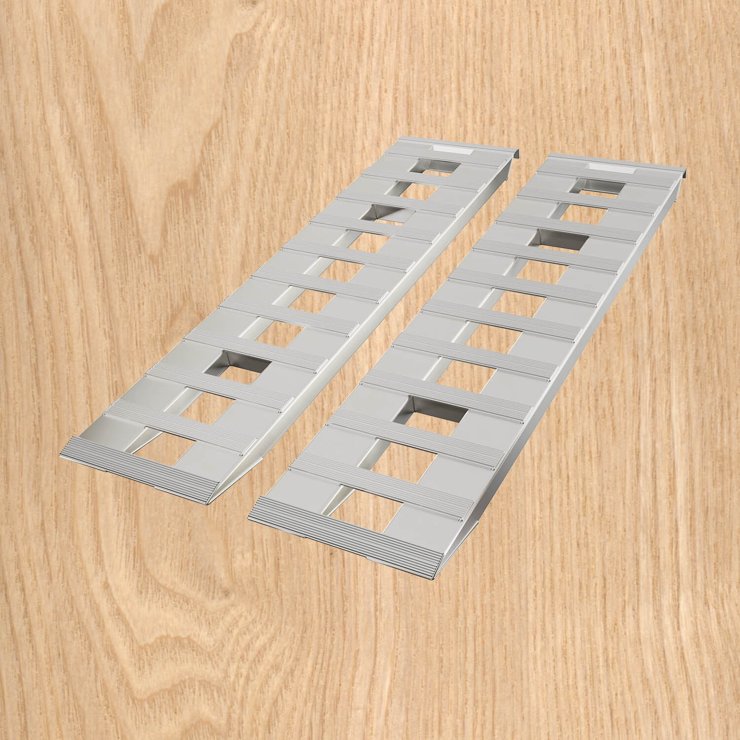 60/72/80" Aluminum Ramps 6000-7000 LBS For Truck Car Auto Trailer Ramps Hook End