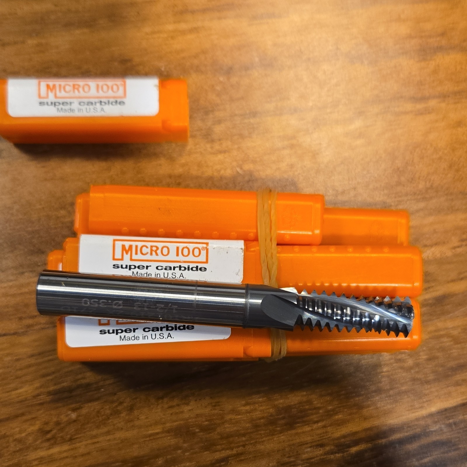 Micro 100 TM-500-13X Super Carbide Helical Flute Thread Mill Made in USA