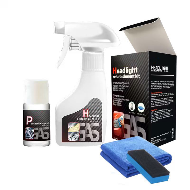 Headlight refurbishing Agent Automotive Headlight Restoration Kit w/ Protectiv