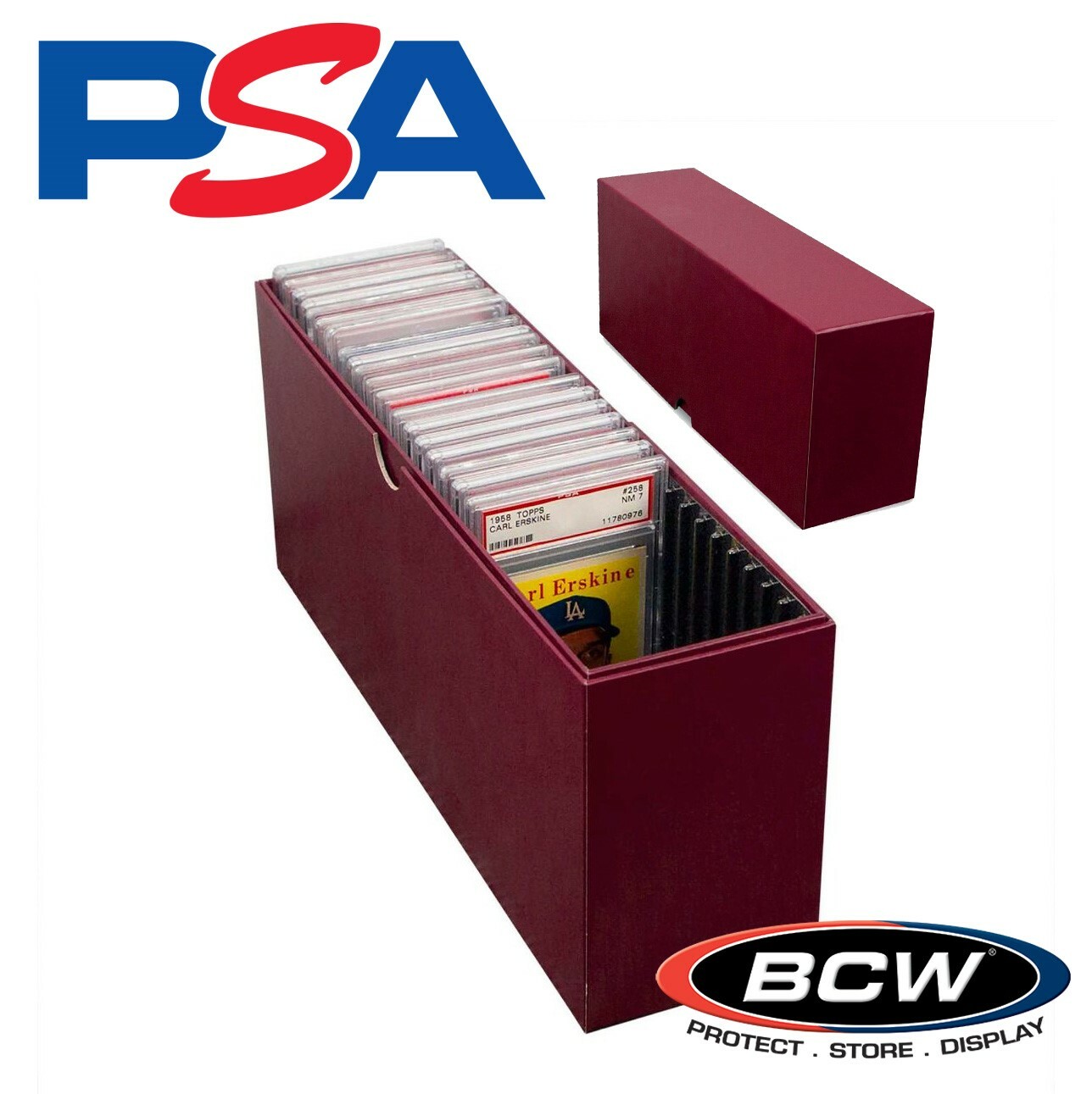 BCW Slotted Graded Card Box For PSA Certified Slabs Storage Case MTG Pokemon ++