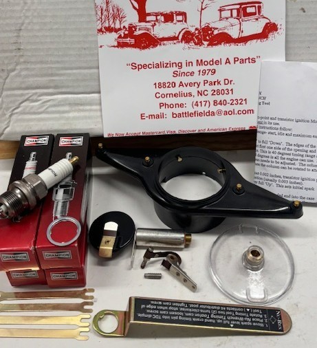 1928-1931 Model A Ford Deluxe Tune-up Kit with Nu-Rex Timing Tool and Clear Cap