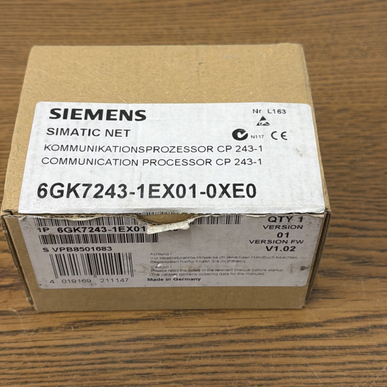 Siemens 6GK7243-1EX01-0XE0  Communication Processor CP 243-1