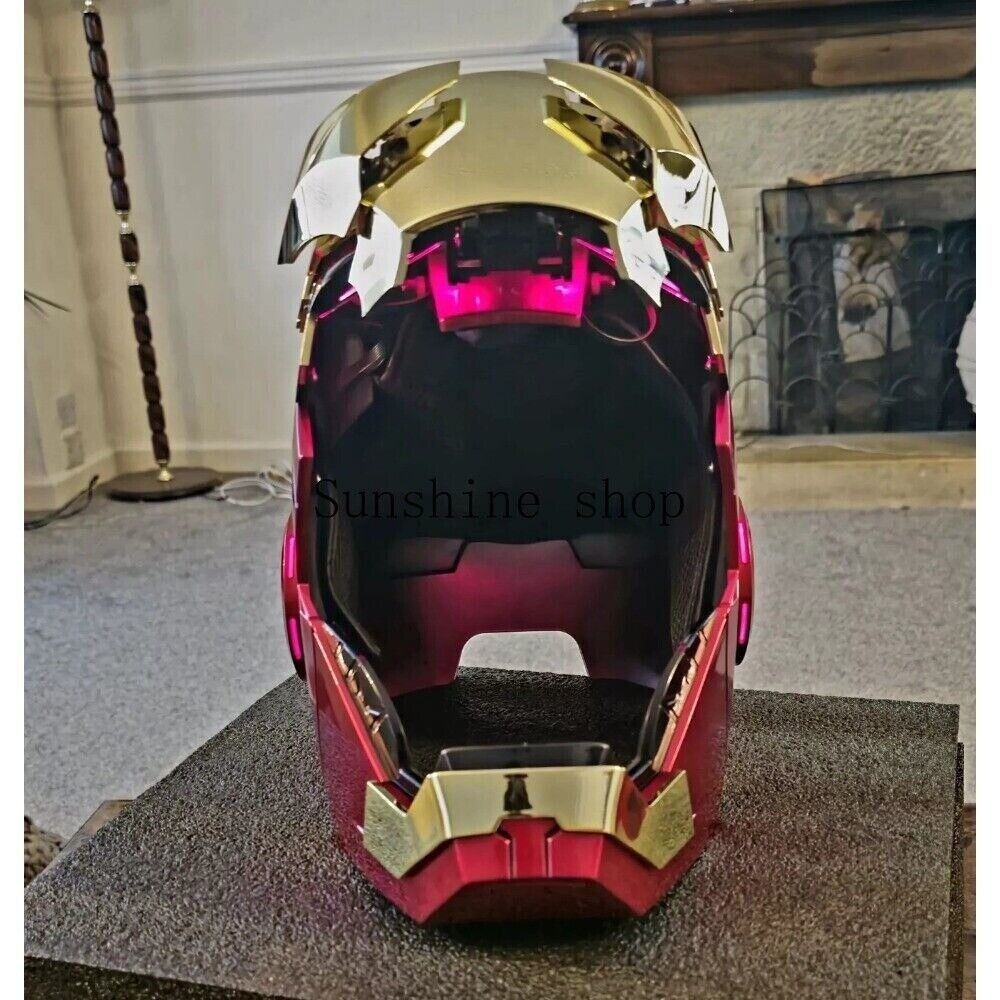 Autoking Iron Man MK5 Gold Electronic Helmet Mask with Voice Activation