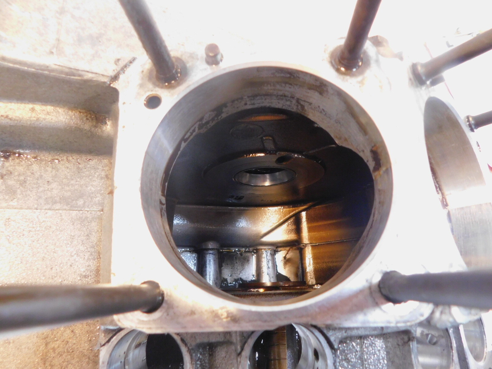 Harley Davidson Sportster 883 & 1200 Silver Crankcase Cases Engine Block