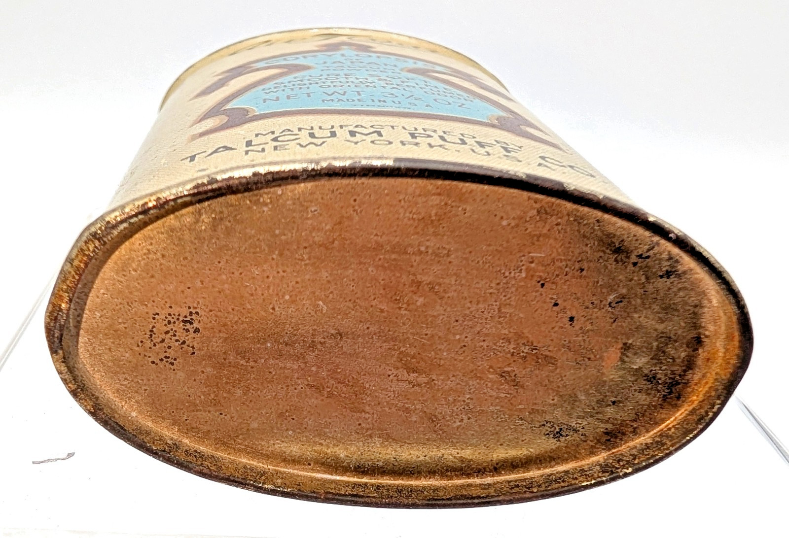 VTG AIR FLOAT CORYLOPSIS OF JAPAN TALC POWDER LITHO TIN CAN TALCUM CO.