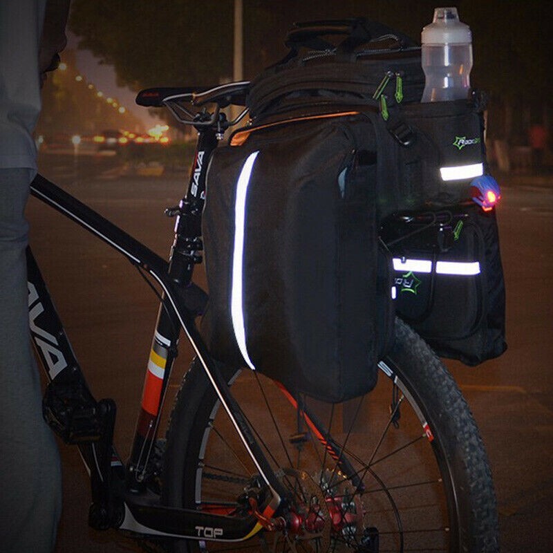 ROCKBROS Bike Trunk Bag 13L-25L Bike Rear Rack Bag Luggage Carrier Bag