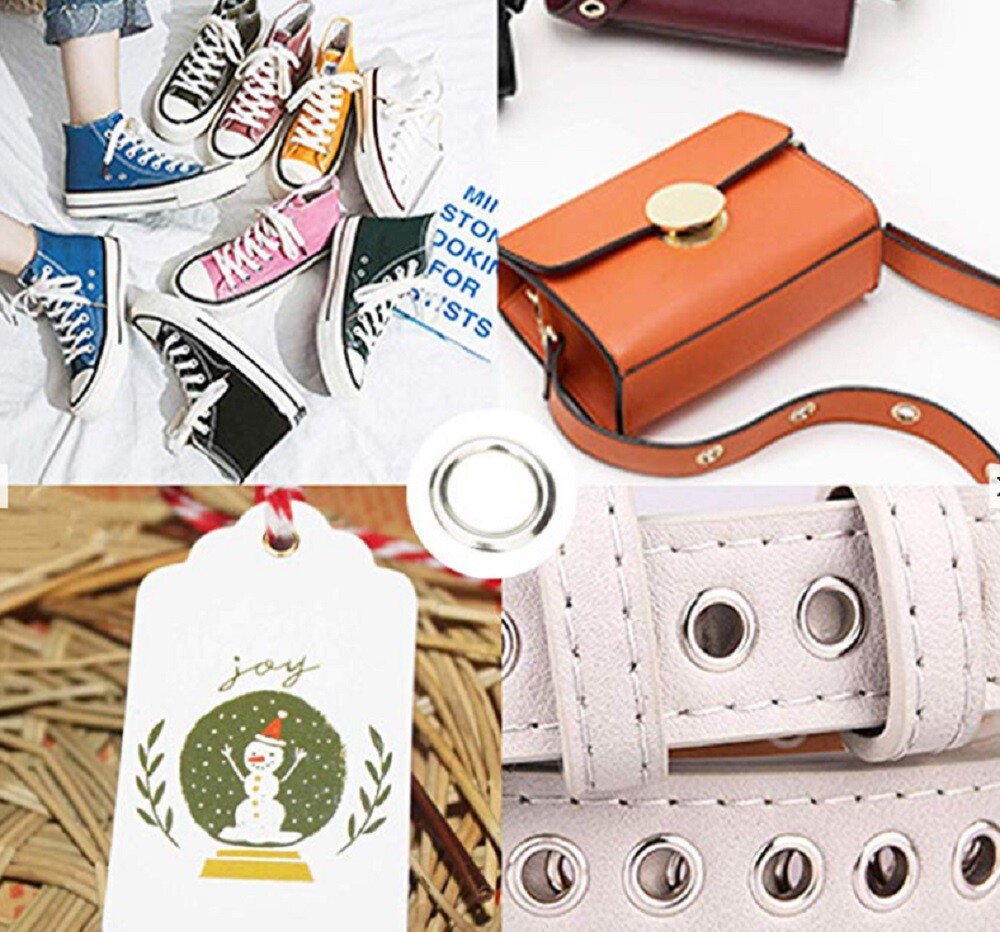 400-Piece 3/16" Grommet Kit with Hole Punch - Eyelet Set for Leather, Clothing