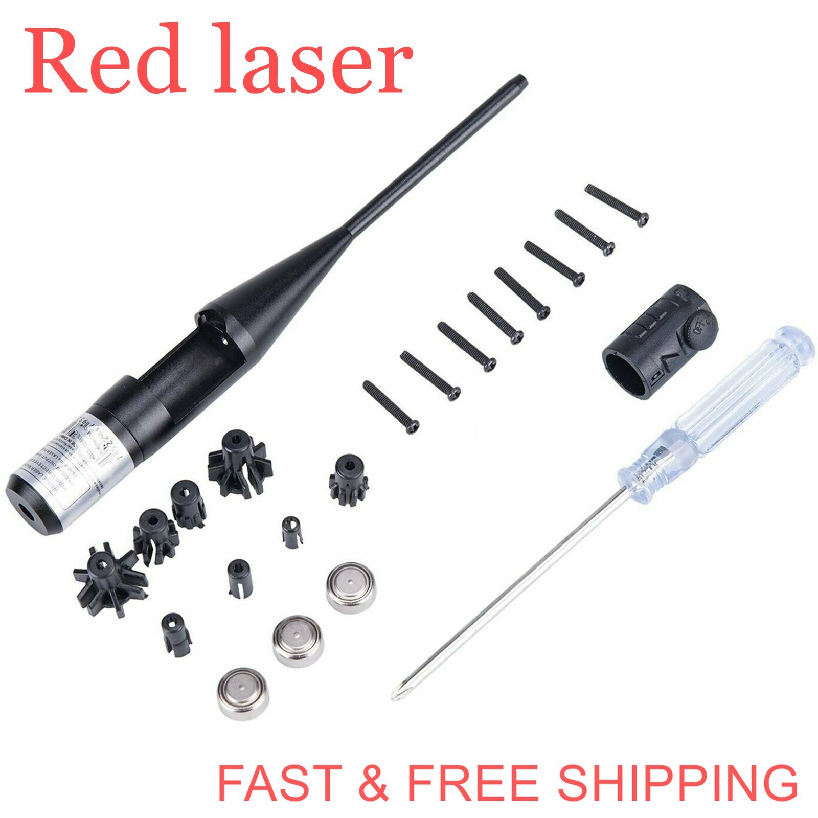 Tactical .177 to .50 Caliber Rifle Zero Laser Bore Sighter kit Bore Sighter Gun