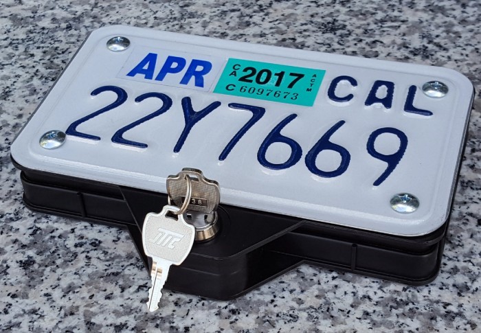 GRIFTER STASH BOX for Motorcycle License Plates