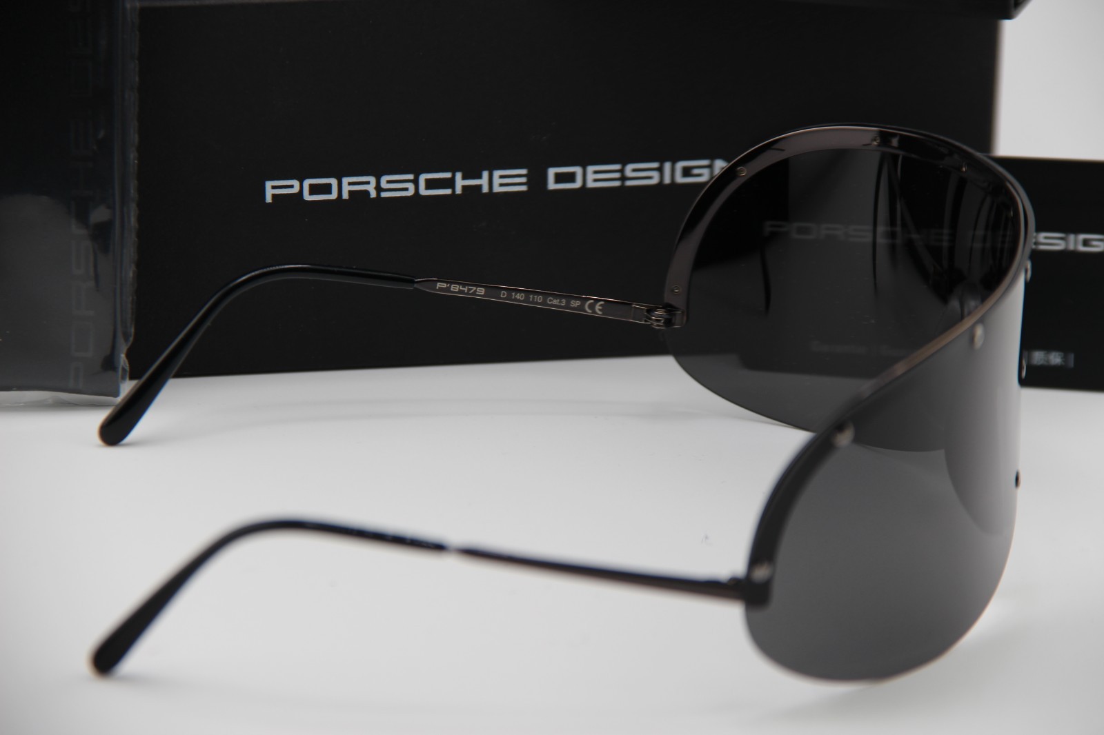 NEW PORSCHE DESIGN P'8479 D BLACK GUNMETAL AUTHENTIC FRAMES SUNGLASSES 140-110