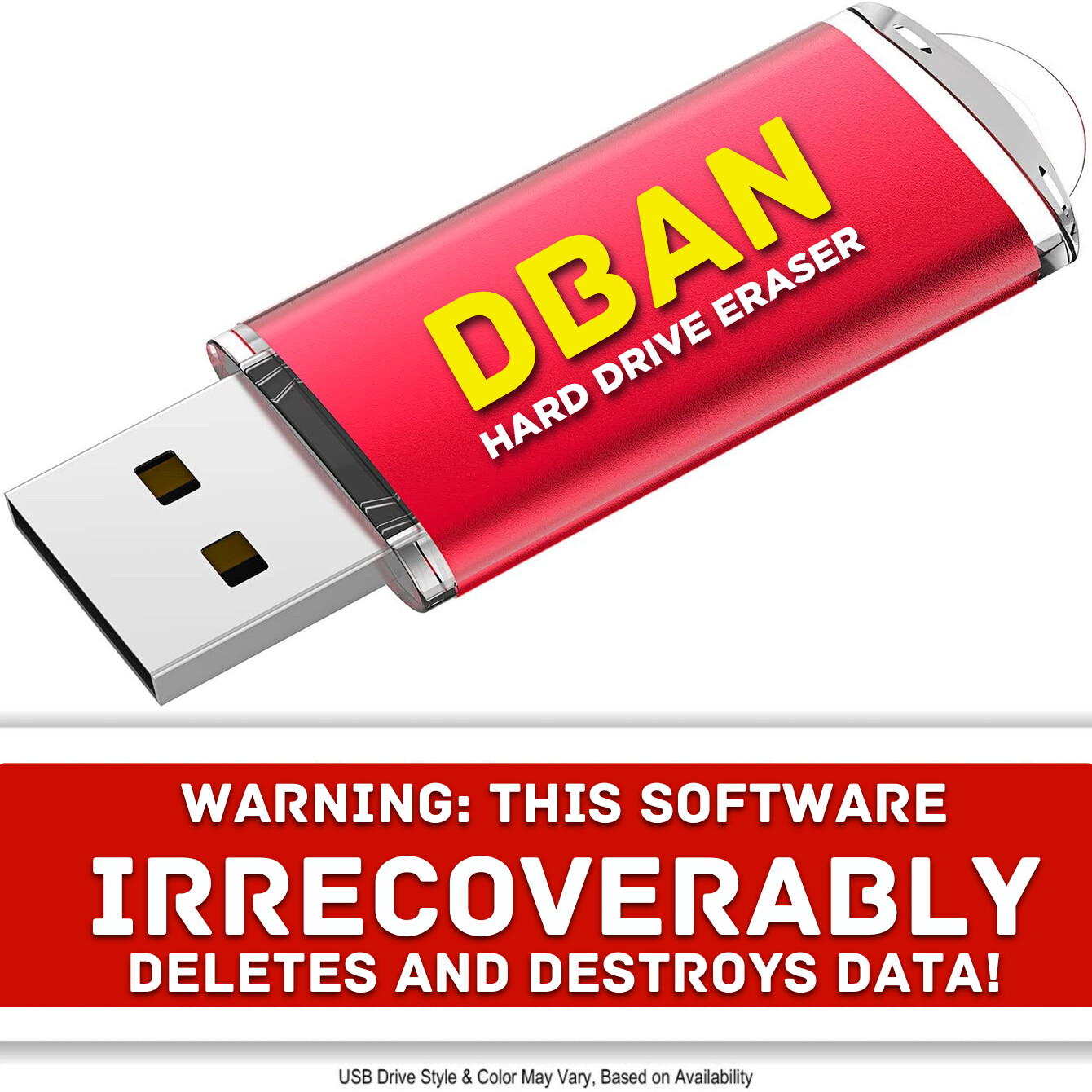 DBAN Hard Drive Eraser Bootable USB - Nuke, Remove, Destroy, and Disk Wiper NEW