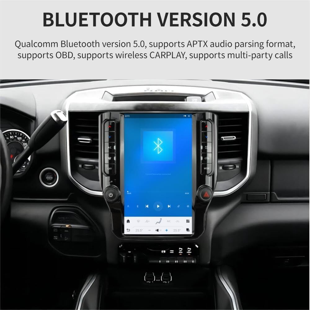 12.1" Car Navigation Radio for Dodge RAM 1500 2500 3500 2019-2022 GPS Player