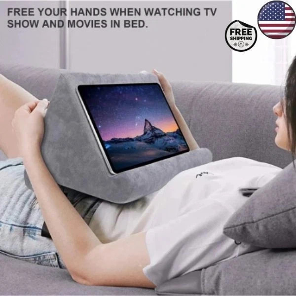 Xnyocn Tablet Stand Multifunction Sponge Pillow Stands for IPad Samsung Huawei