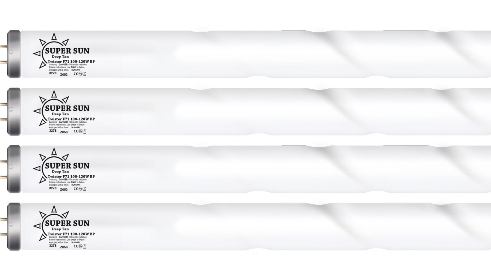 Super Sun Twister Dual Face & Body Tanning Lamp Kit F71T12 100W - Bronzing Bulbs