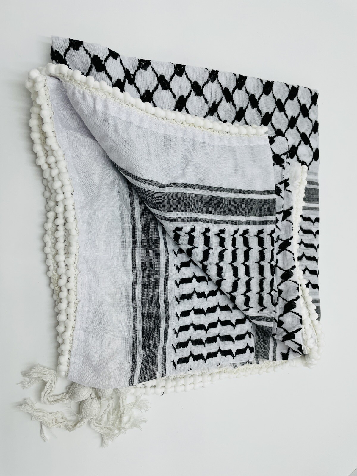 Keffiyeh Shemagh All Original Made In Palestine Arab Scarf Kufiya Arafat D2