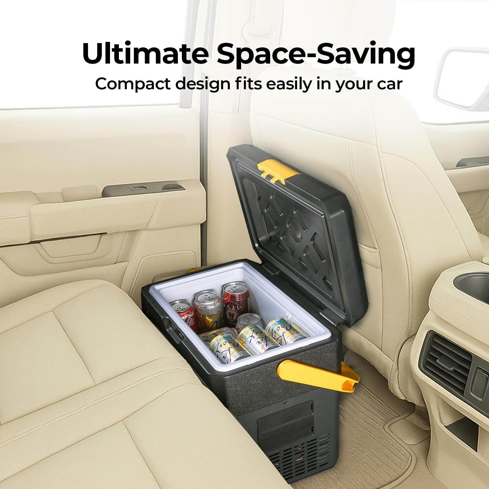 19QT Portable Car Fridge Freezer Cooler Mini Refrigerator Compressor W/ Battery