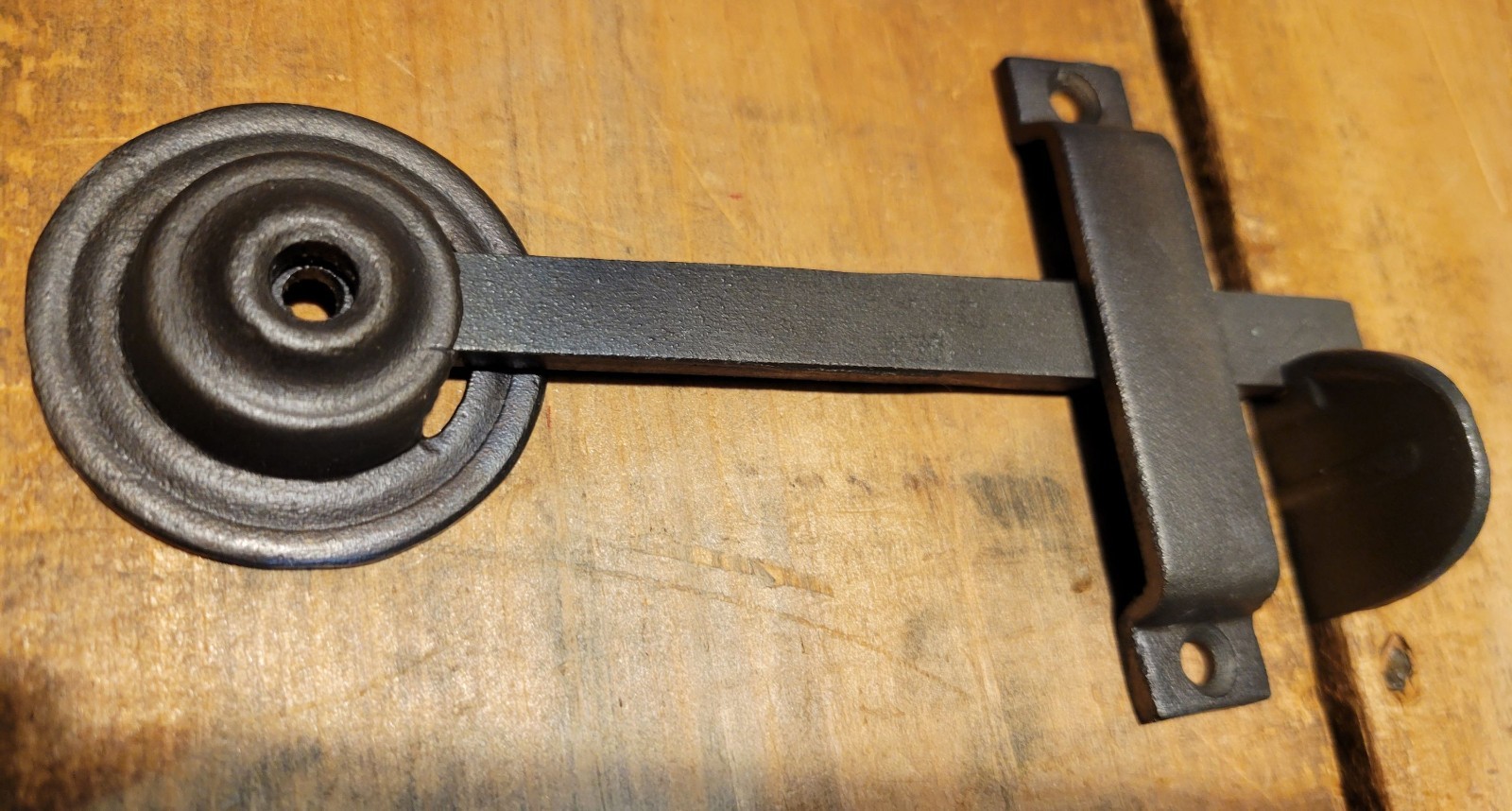 Early Iron Thumb Latch Drop Bar Strike Door Hardware Blake