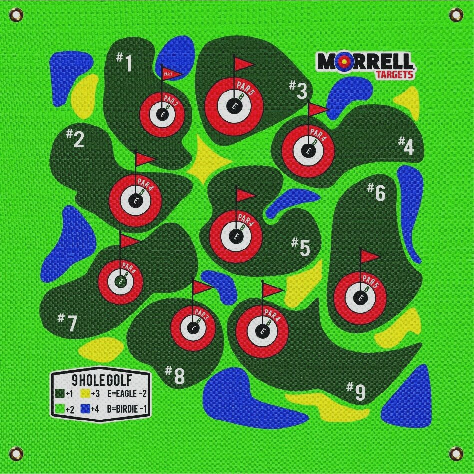 Morrell Golf Polypropylene Target Face with Grommets and Self-Healing