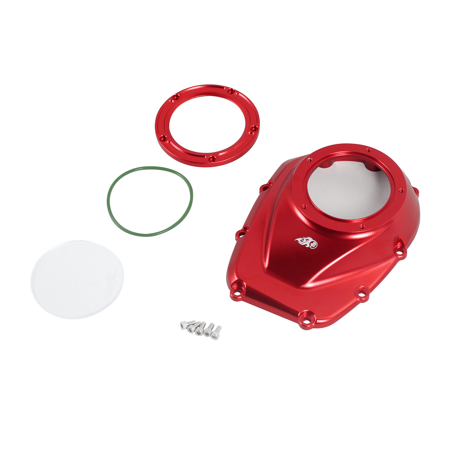 Red M8 Engine Camshaft Cover for Harley 2018-2024 Softail, 2017-2023 Touring FLH