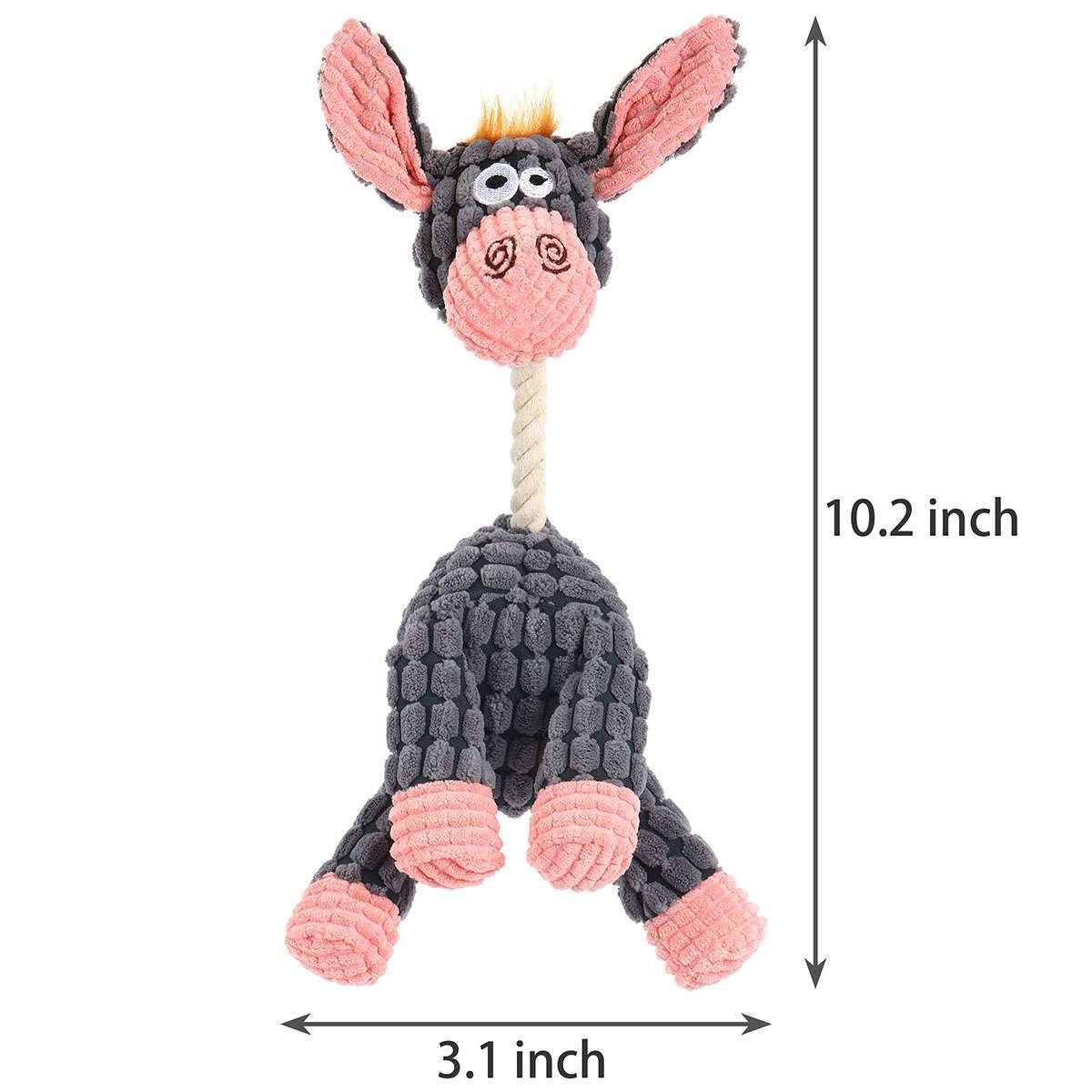 Chew Toy Squeaky Plush Dog Toy For Aggressive Chewers With Chew Pet Toys US