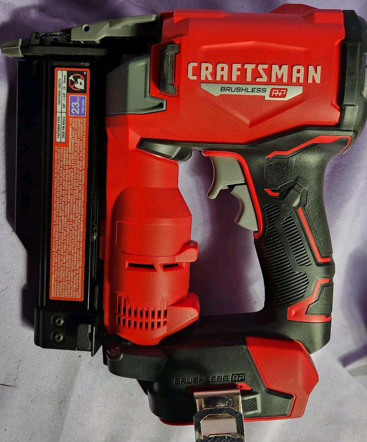 Craftsman V20 CMCN623B 23GA Cordless Pin Nailer Bare Tool Open Box