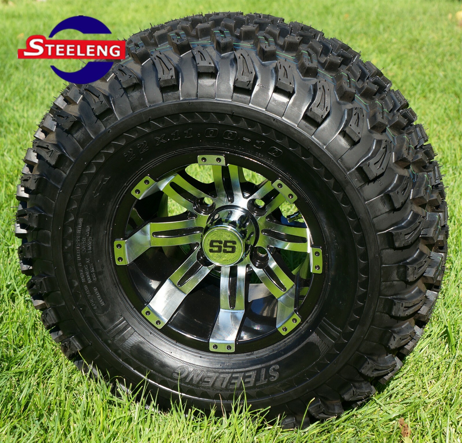 CLUB CAR PRECEDENT GOLF CART SGC 4" LIFT KIT + 10" WHEELS and 22" AT TIRES