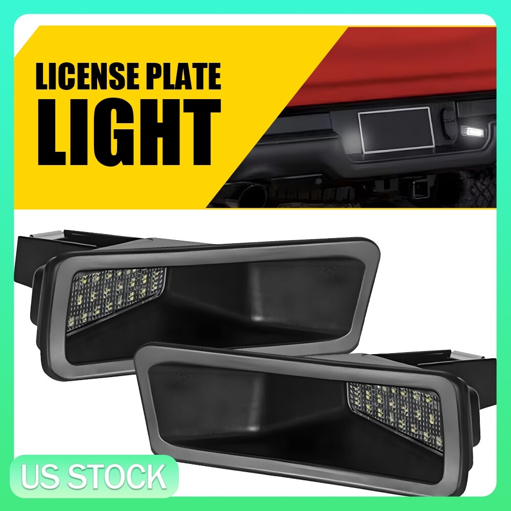 For Ram 1500 2019-2024 Auto LED License Plate Light Rear Bumper Tag Lamp White