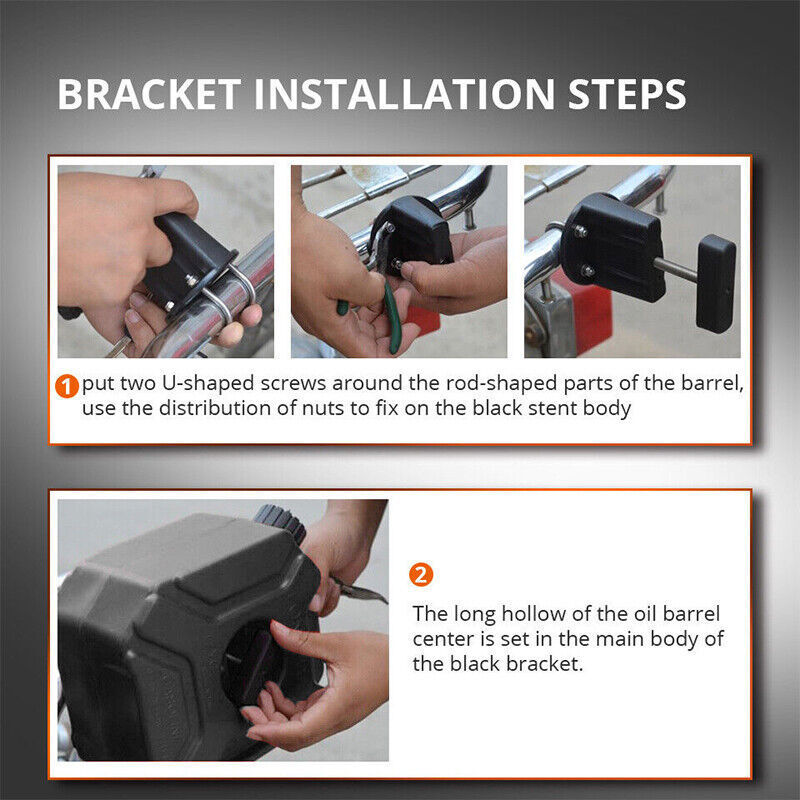 5L Gas Fuel Tank Gas Can Oil Storage Can For ATV UTV Gokart Motorcycle Car SUV