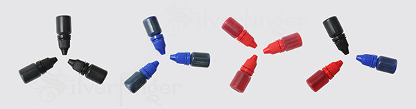 x3 Bottles REFILL INK 30ml for Self-Inking Stamps Hand Stampers Squeeze Bottles