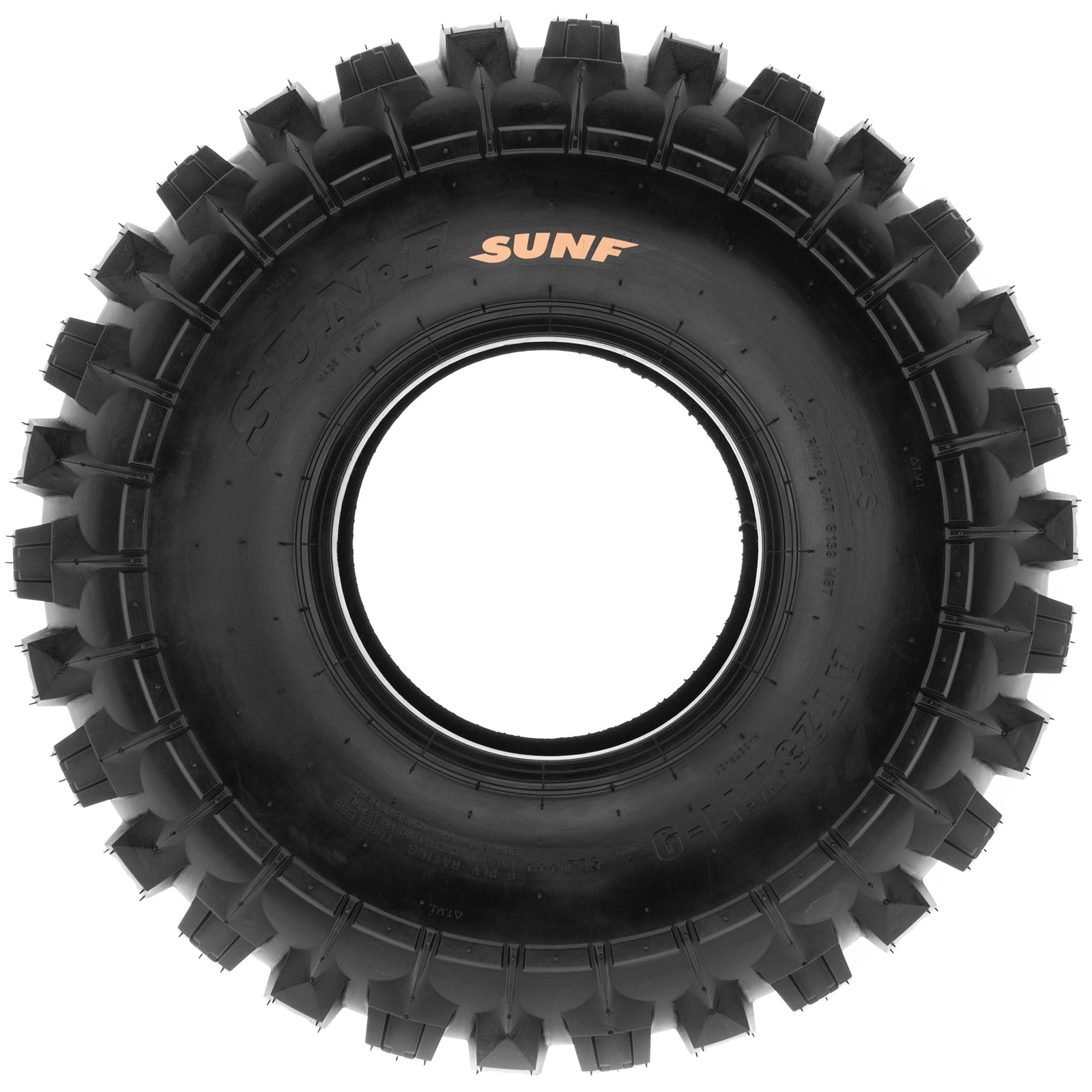 Set of 4, 21x7-10 & 20x11-9 Replacement ATV UTV 6 Ply Tires A027 by SunF