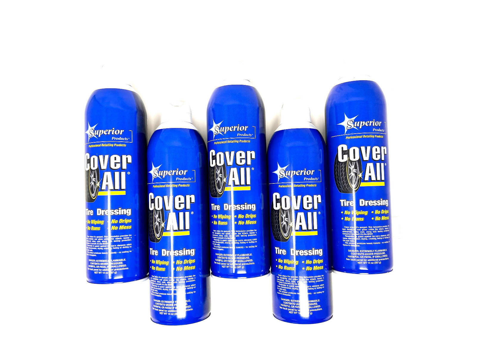 Superior Cover All Professional High Gloss Tire Shine 14oz Pack of 5