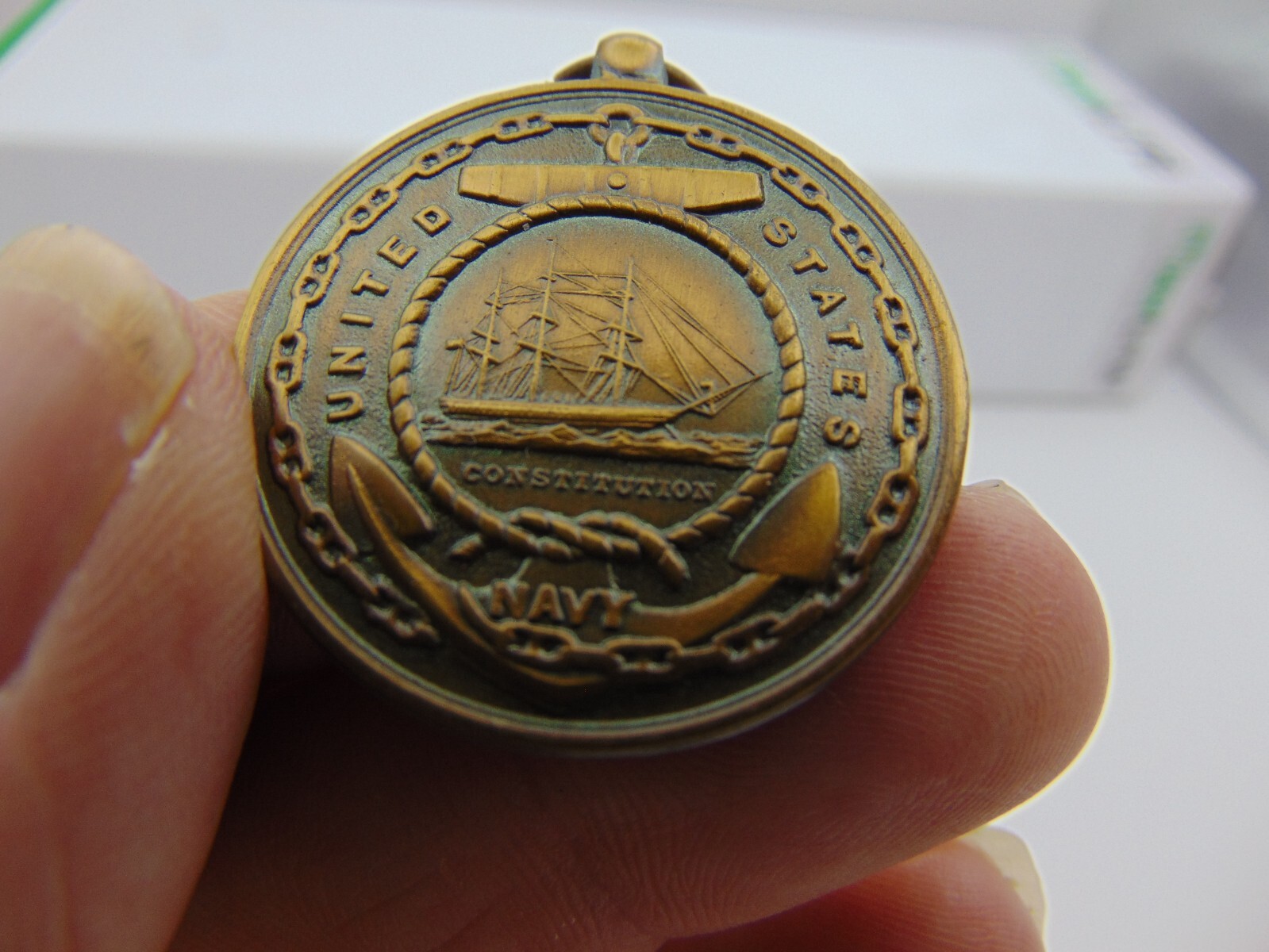 U.S. Navy Constitution Fidelity Zeal Obedience Medal Military no Date or Name