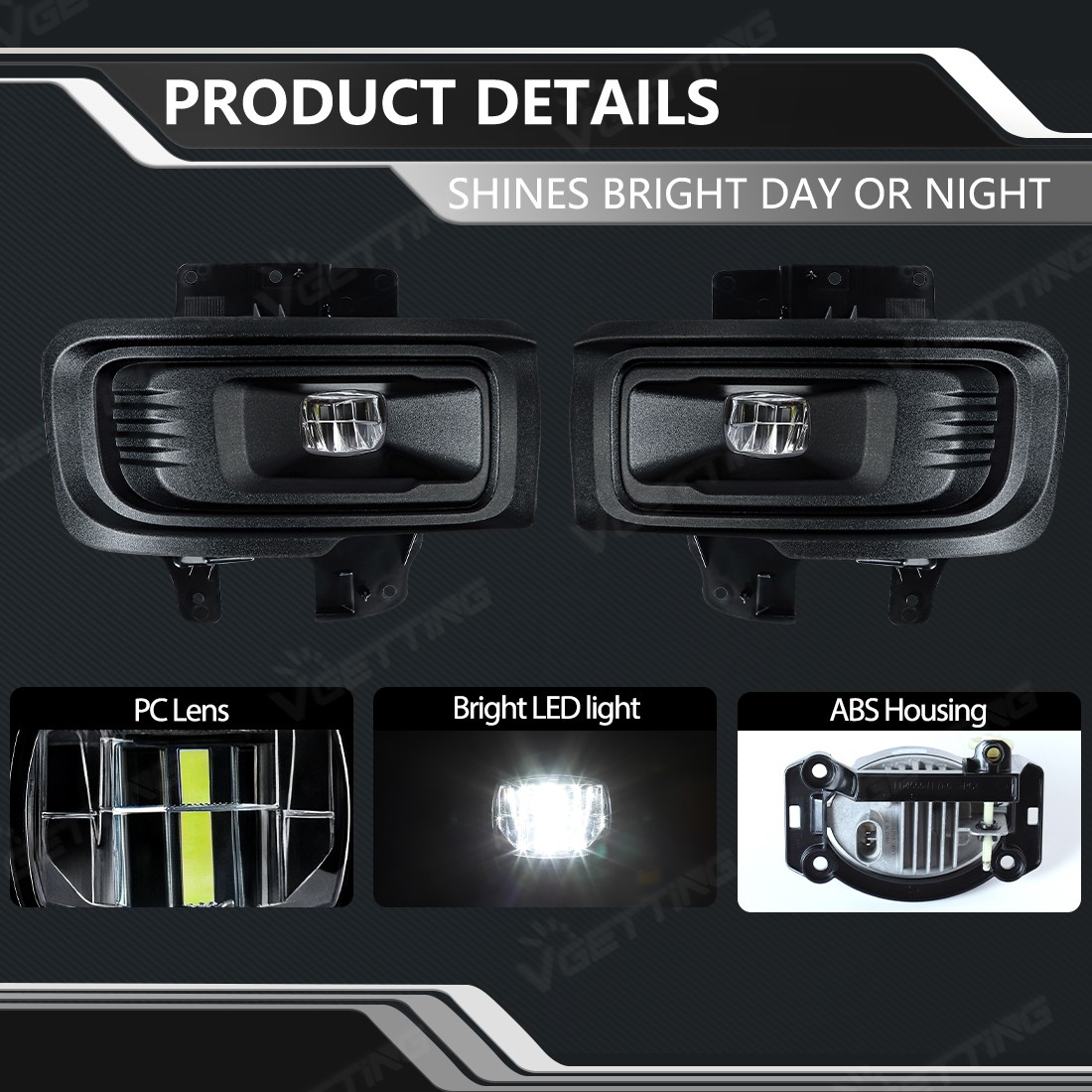 LED Front Fog Light Kits For 2024-2025 Ford F-150 F150 STX XL XLT Left & Right