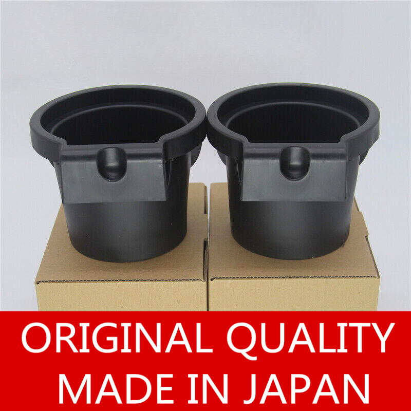 Set of 2 Black Insert Liner Cup Holders fit 2005-2019 Nissan Frontier Xterra