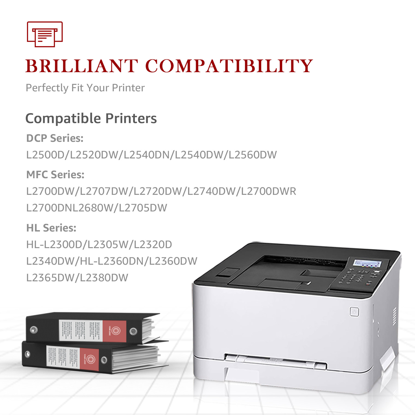 4PK TN660 Toner Cartridges For Brother MFC-L2700DW HL-L2300D DCP-L2540DW TN-630