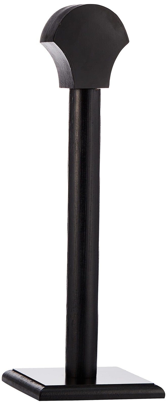 SZCO Supplies 17” Black Wooden Full-Sized Helmet/Headwear Display Stand with ...